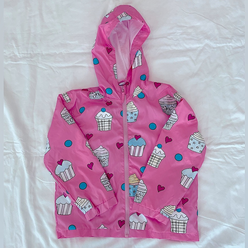 Pink Cupcake Color Changing Rain Jacket